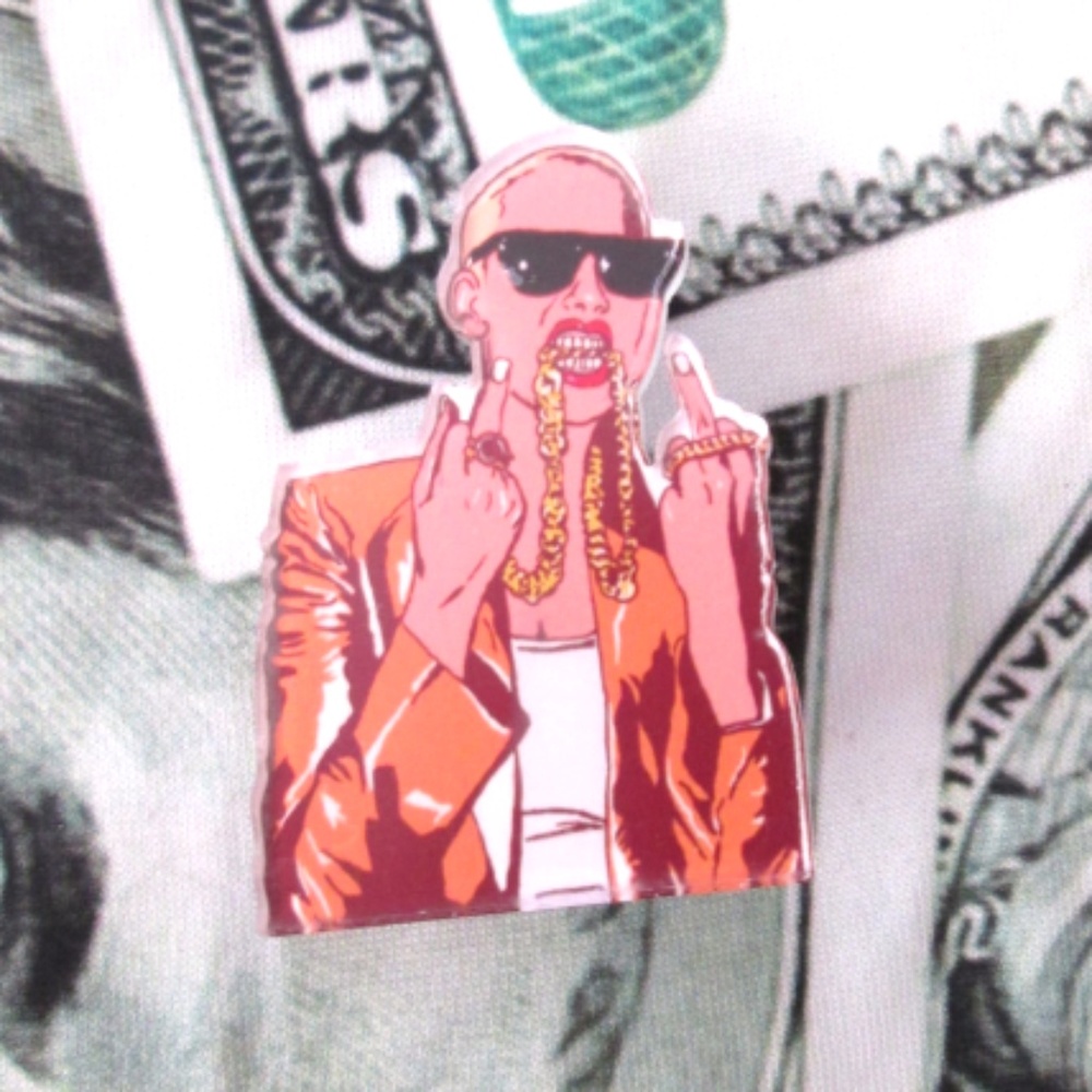amber rose slutwalk hipster jewelry feminist pin